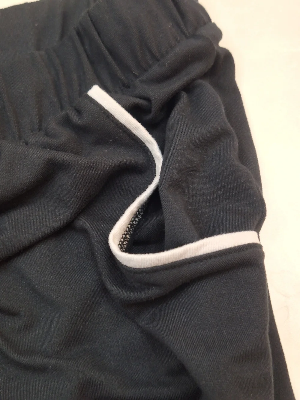 Lucky Brand Black Pajama Pants with White Piping